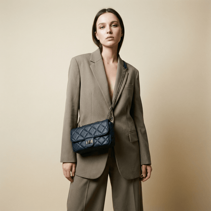 Stile Donna Bags - Pouch Clutch in Ecopelle con Catena