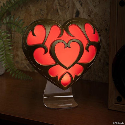 Paladone Tischlampe – The Legend Of Zelda (Heart Container Light) LED Rot USB Sammlerstück Herz