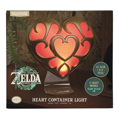 Paladone Tischlampe – The Legend Of Zelda (Heart Container Light) LED Rot USB Sammlerstück Herz