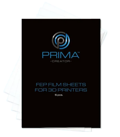 PRIMACREATOR FEP FILM SHEETS FOR 3D PRINTERS - 140 X 200 MM - 5-PACK