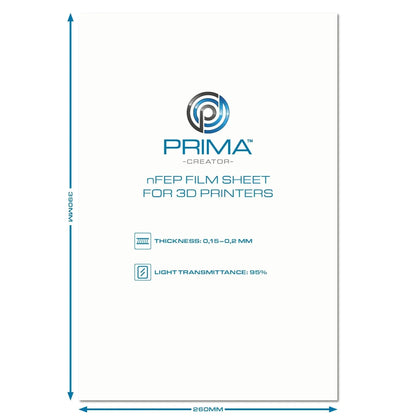 PRIMACREATOR NFEP FILM SHEET FOR 3D PRINTERS - 260 X 390 MM