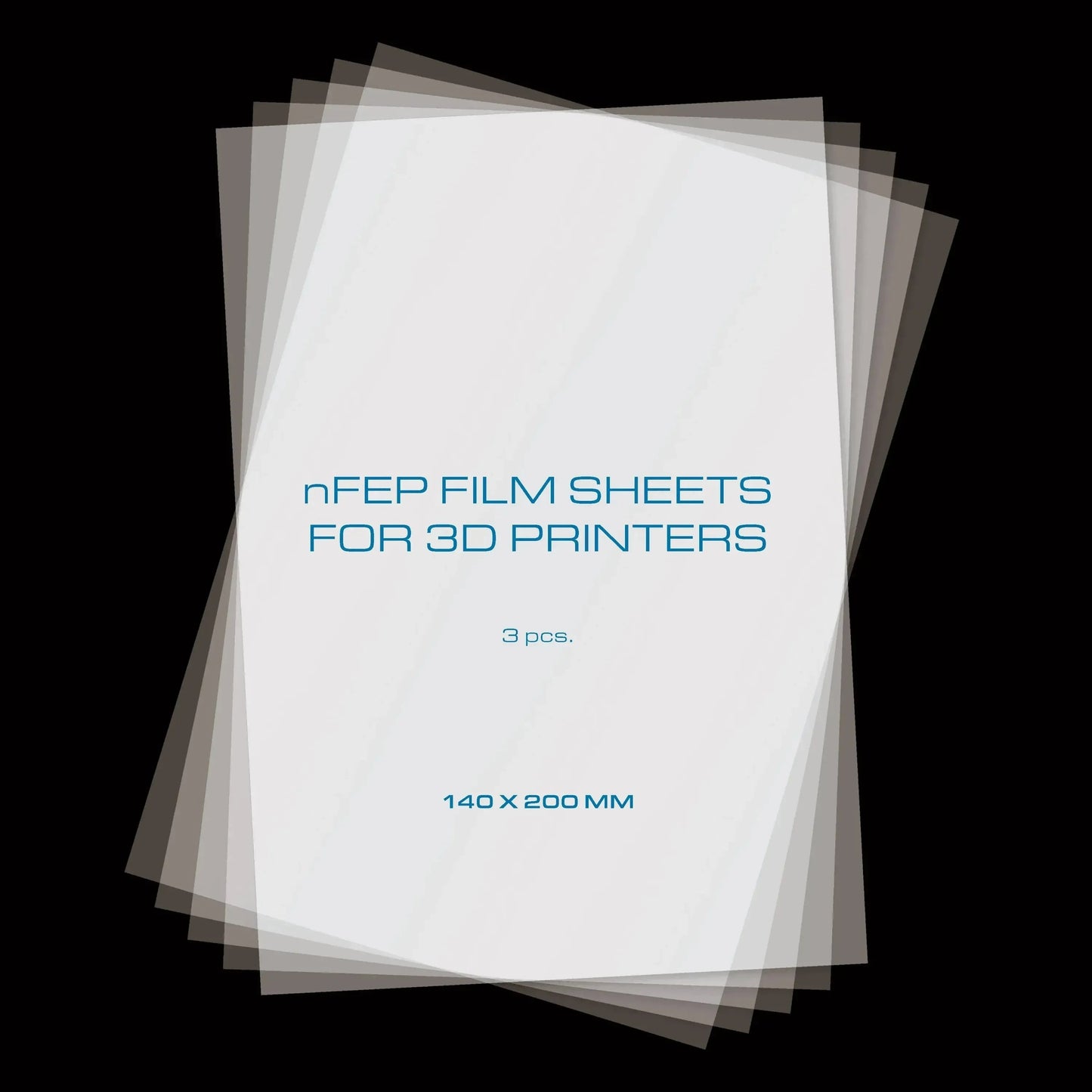 PRIMACREATOR NFEP FILM SHEETS FOR 3D PRINTERS - 140 X 200 MM - 3-PACK