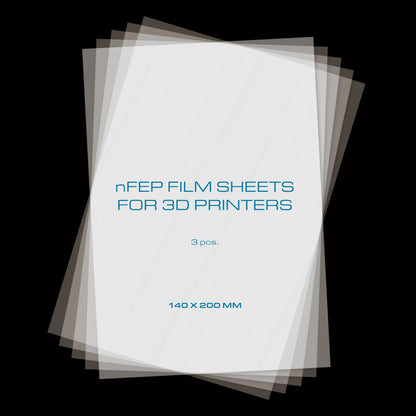 PRIMACREATOR NFEP FILM SHEETS FOR 3D PRINTERS - 140 X 200 MM - 3-PACK