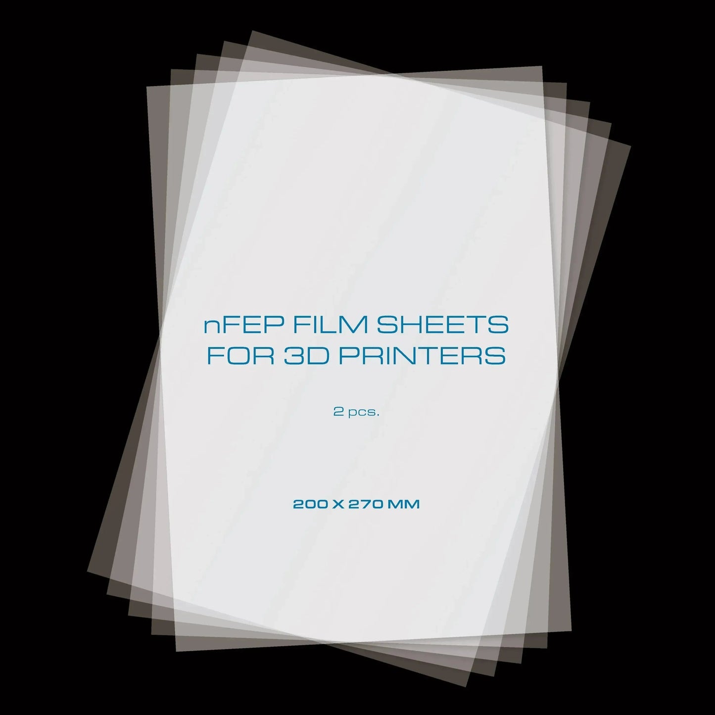 PRIMACREATOR NFEP FILM SHEETS FOR 3D PRINTERS - 200 X 270 MM - 2-PACK