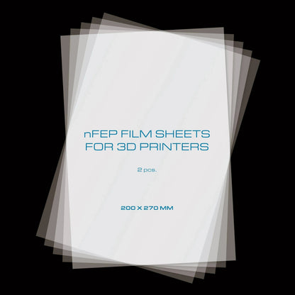 PRIMACREATOR NFEP FILM SHEETS FOR 3D PRINTERS - 200 X 270 MM - 2-PACK