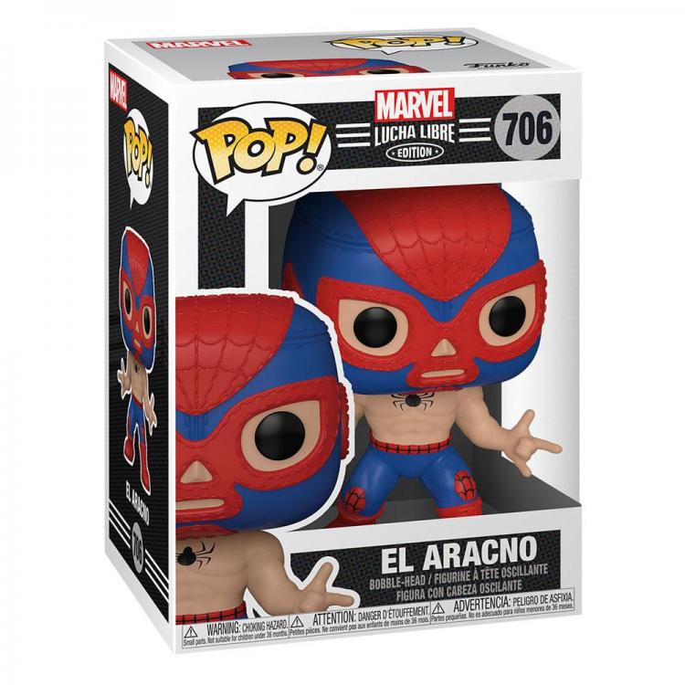 Funko Pop Marvel Lucha Libre 706 El Aracno Spider-Man Vinyl-Figur Spiderman