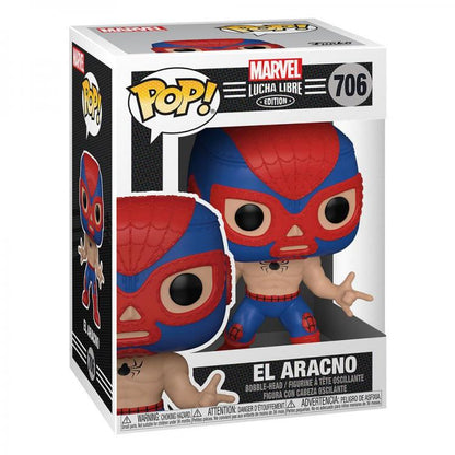 Funko Pop Marvel Lucha Libre 706 El Aracno Spider-Man Vinyl-Figur Spiderman