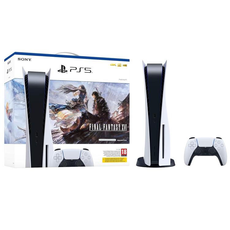 Sony Konsole Ps5 Standard 825Gb Weiß (Bundle) Playstation 5 + Final Fantasy Xvi