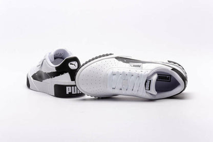 Puma scarpa sneakers da donna Cali Brushed 373896 01 bianco nero