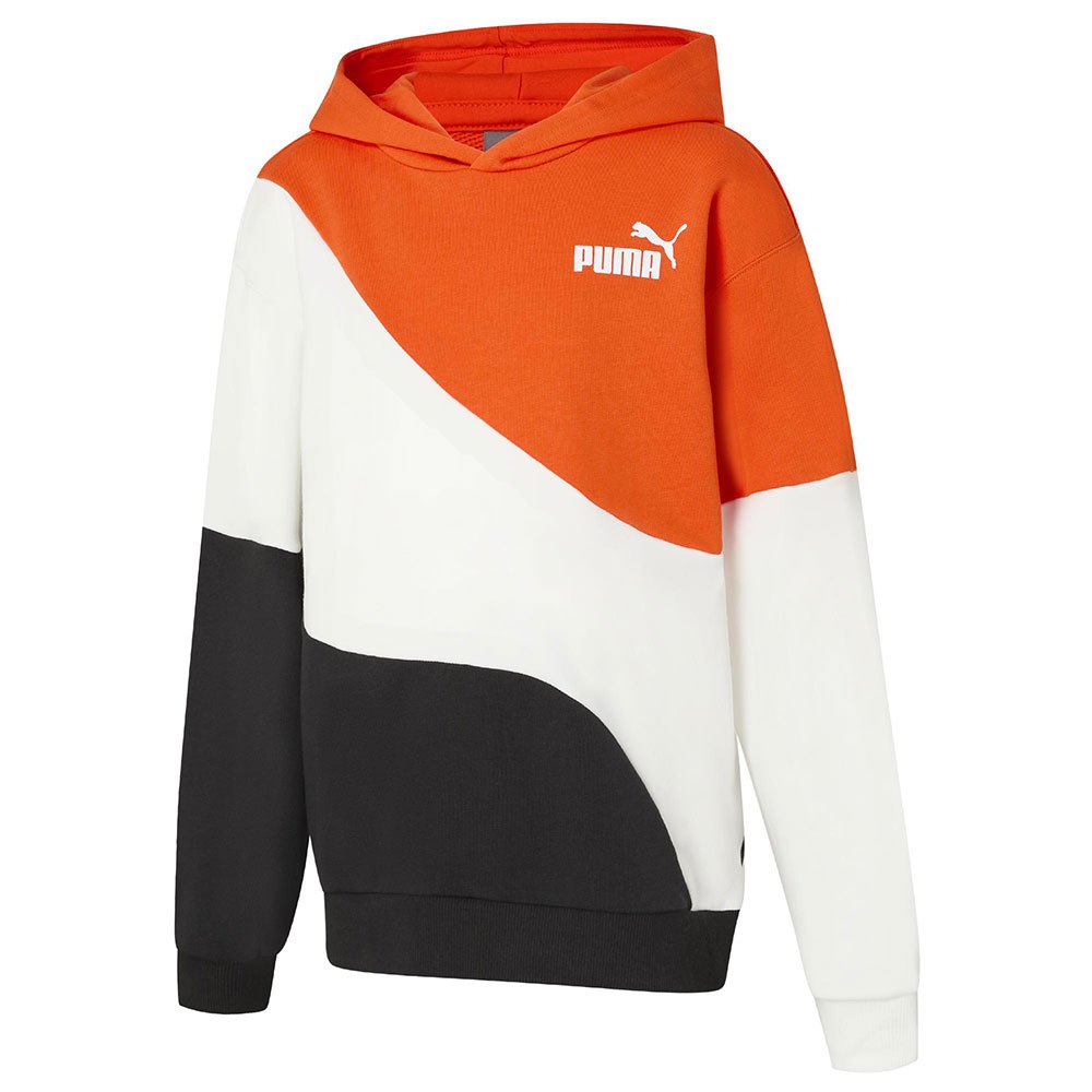 Puma Felpa da ragazzo con cappuccio Power Cat 674233 23 cayenne pepper