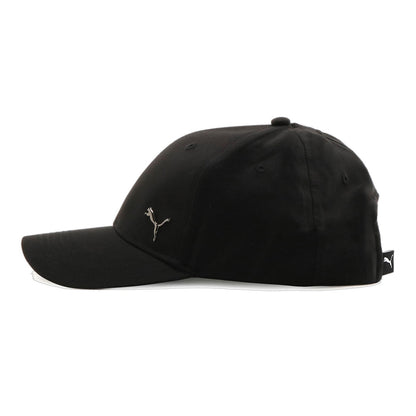 Puma berrretto con visiera e logo metallico Metal Cat 021269-01 nero