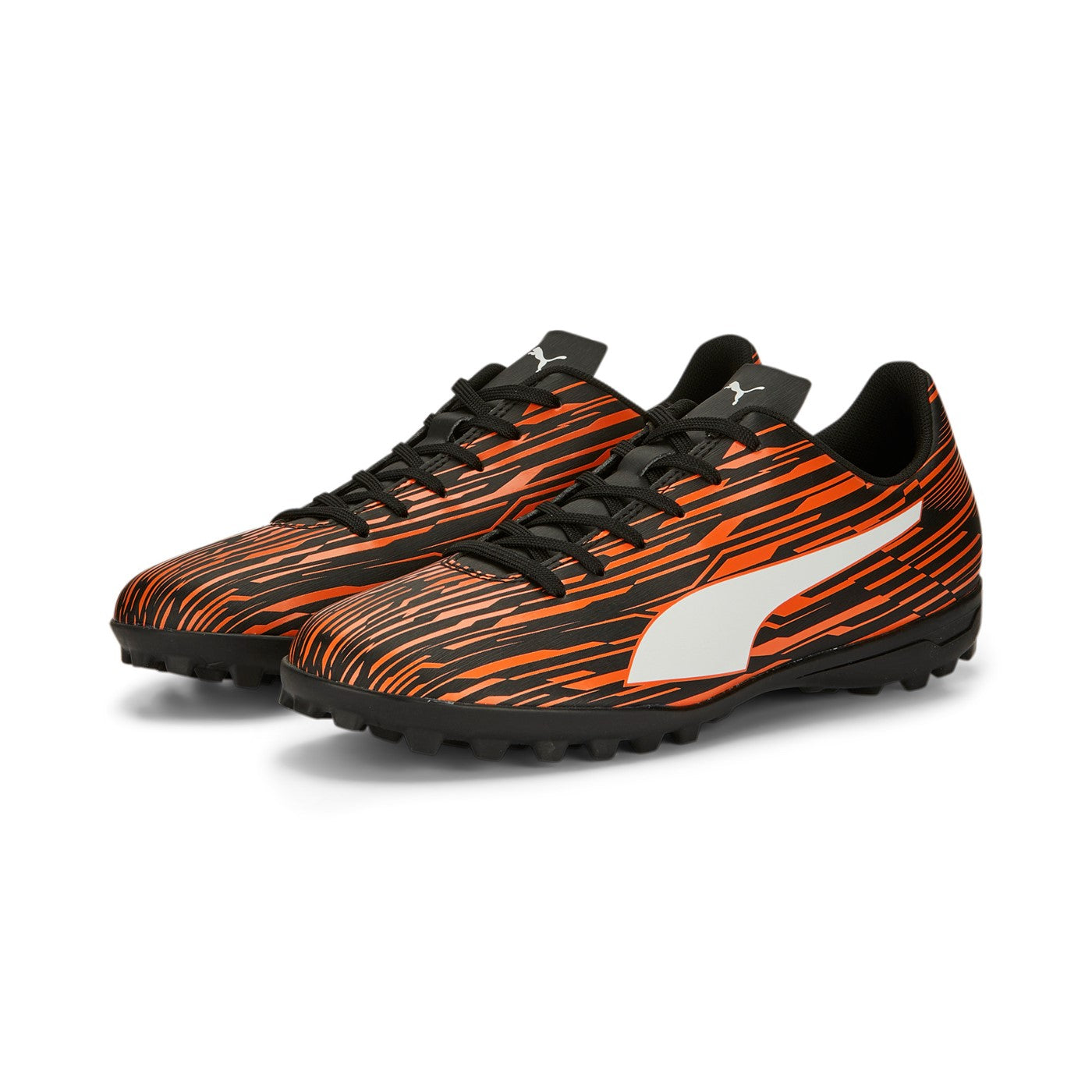 Puma scarpa da calcetto da uomo Rapido III TT 106574 09 nero-bianco-rosso drago
