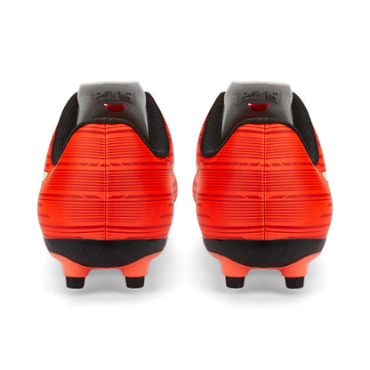 Puma scarpa da calcio da ragazzo Rapido III FG-AG 106576 07 rosso-giallo