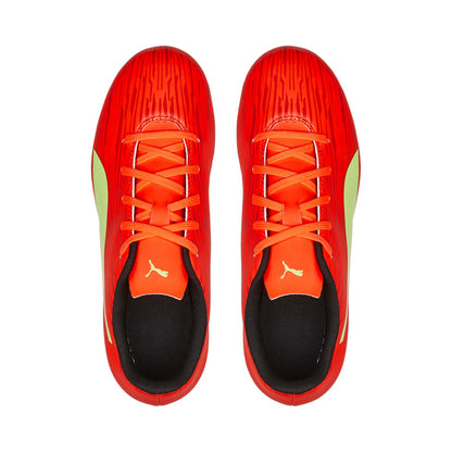 Puma scarpa da calcio da ragazzo Rapido III FG-AG 106576 07 rosso-giallo
