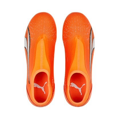 Puma scarpa da calcio da ragazzo Ultra Mach LL MG 107230 01 arancio-bianco-blu