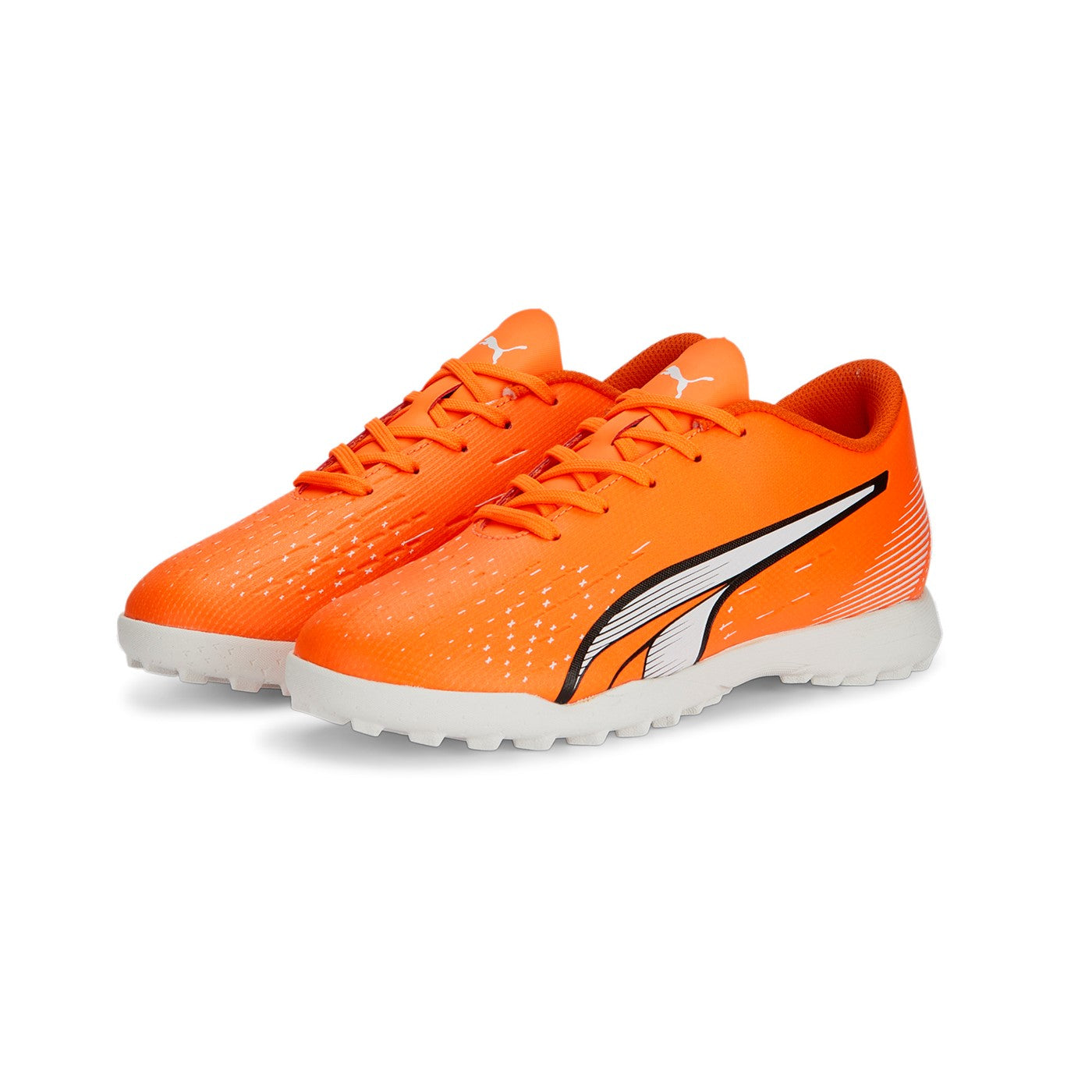 Puma scarpa da calcetto da ragazzo Ultra Play TT 107236 01 arancio-bianco-blu