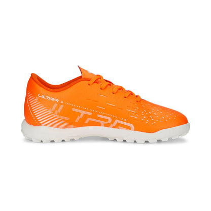 Puma scarpa da calcetto da ragazzo Ultra Play TT 107236 01 arancio-bianco-blu