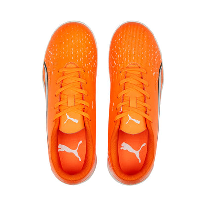 Puma scarpa da calcetto da ragazzo Ultra Play TT 107236 01 arancio-bianco-blu