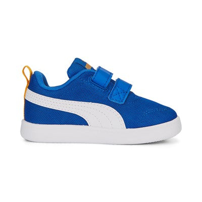 Puma sneakers da bambino in mesh traspirante Courtflex v2 V Inf 371759-14 victoria blue-white-zinnia