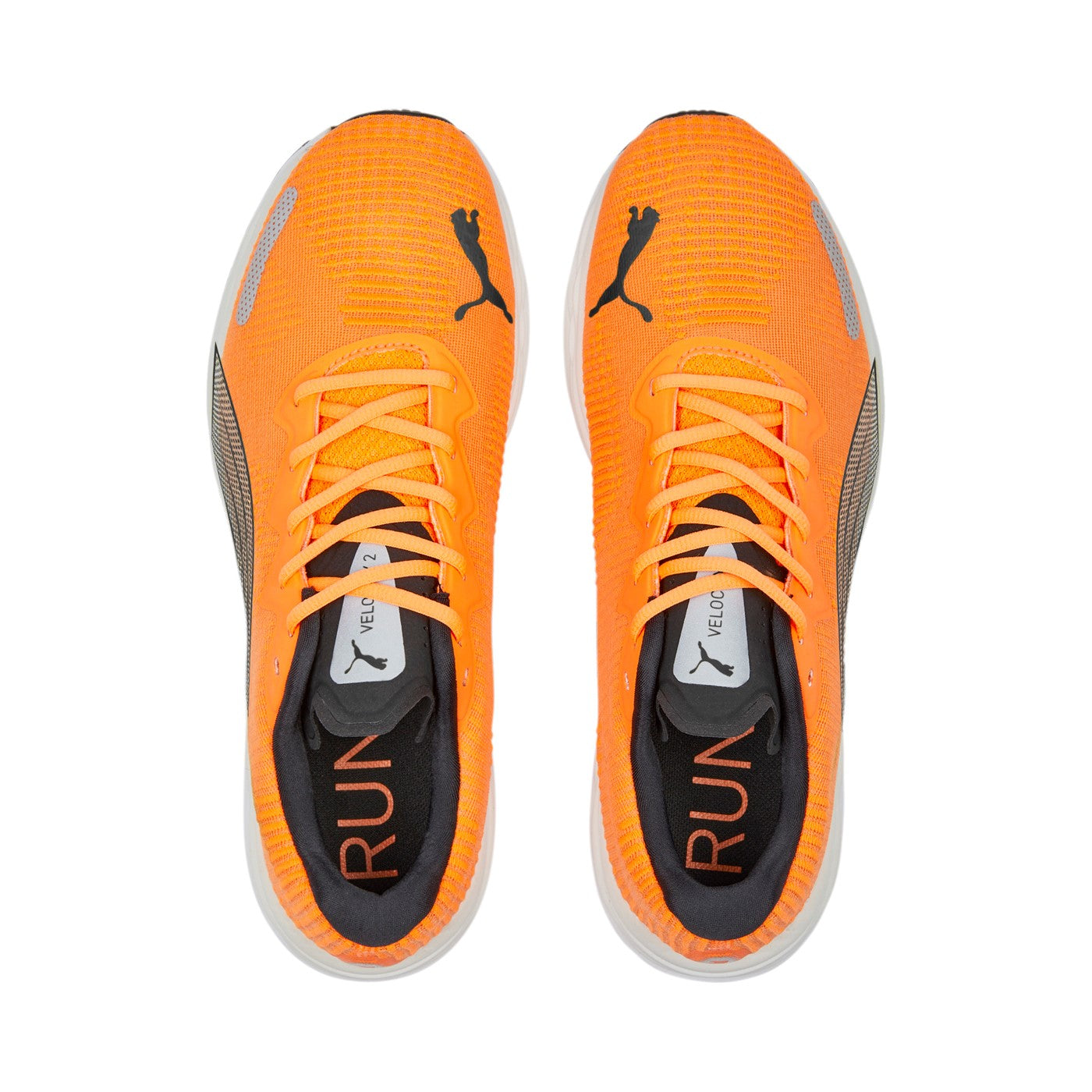 Puma Velocity Nitro Fade Uomo Arancio Verde Scarpe Running 378526-03