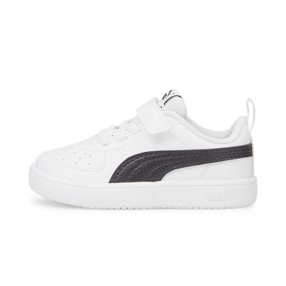 Puma scarpa Sneakers da bambino con velcro Rickie AC + Inf 384314 03 bianco-nero