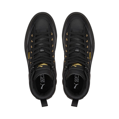 Puma scarpa sneakers da donna alta con zeppa Karmen Mid 385857 02 nero