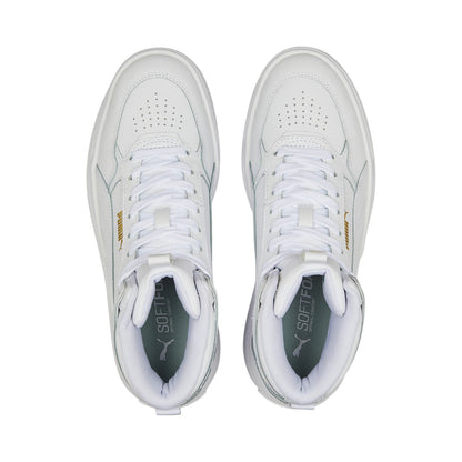 Puma scarpa sneakers alta con zeppa Karmen Rebelle Mid 387213 01 bianco