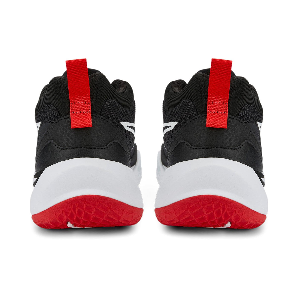 Puma Scarpa da pallacanestro da ragazzo Playmaker 387353 01 nero-bianco-rosso