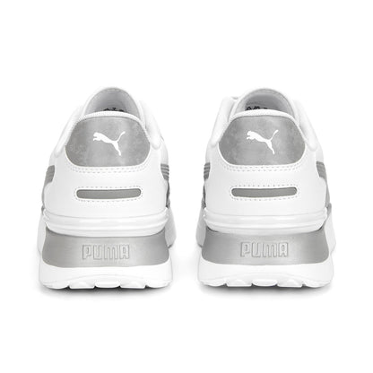Puma scarpa sneakers da donna R78 Voyage Space Metallics 391130 02 bianco-argento