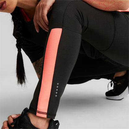 Puma pantalone da corsa Run Favorite Reg Rise Full Tight W Black-Sunset Glow