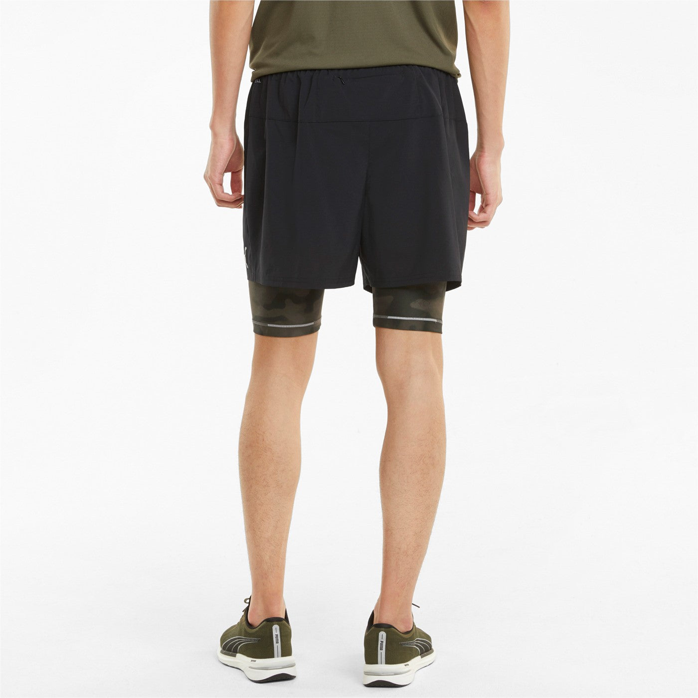 Puma pantaloncino da corsa da uomo 2in1 Short Run Graphic 521049 01 nero