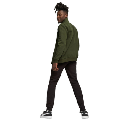 Puma Tuta da uomo in cotone con cerniera Clean Sweat Suit FL 585841 31 mirto