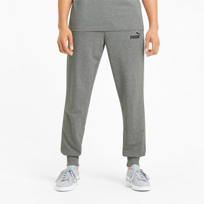 Puma pantalone sportivo da uomo Lungo in Jersey ESS Logo 586716 03 grigio medio