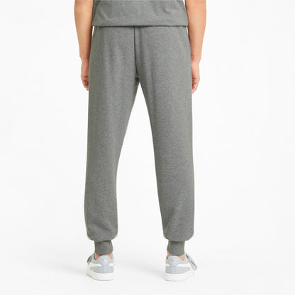 Puma pantalone sportivo da uomo Lungo in Jersey ESS Logo 586716 03 grigio medio