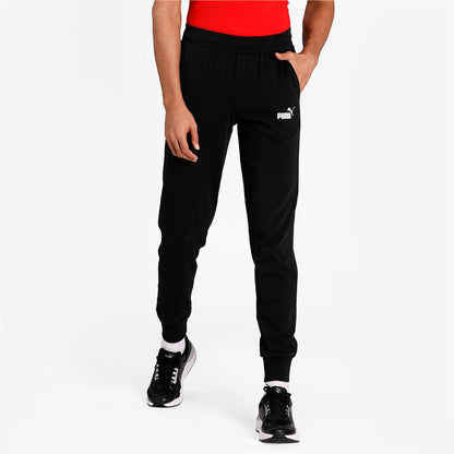 Puma pantalone sportivo da uomo in cotone jersey ESS Jersey Pants op 586747 01 black