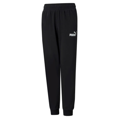 Puma Pantalone sportivo da ragazzo in cotone Jersey ESS Pants 586977 01 nero