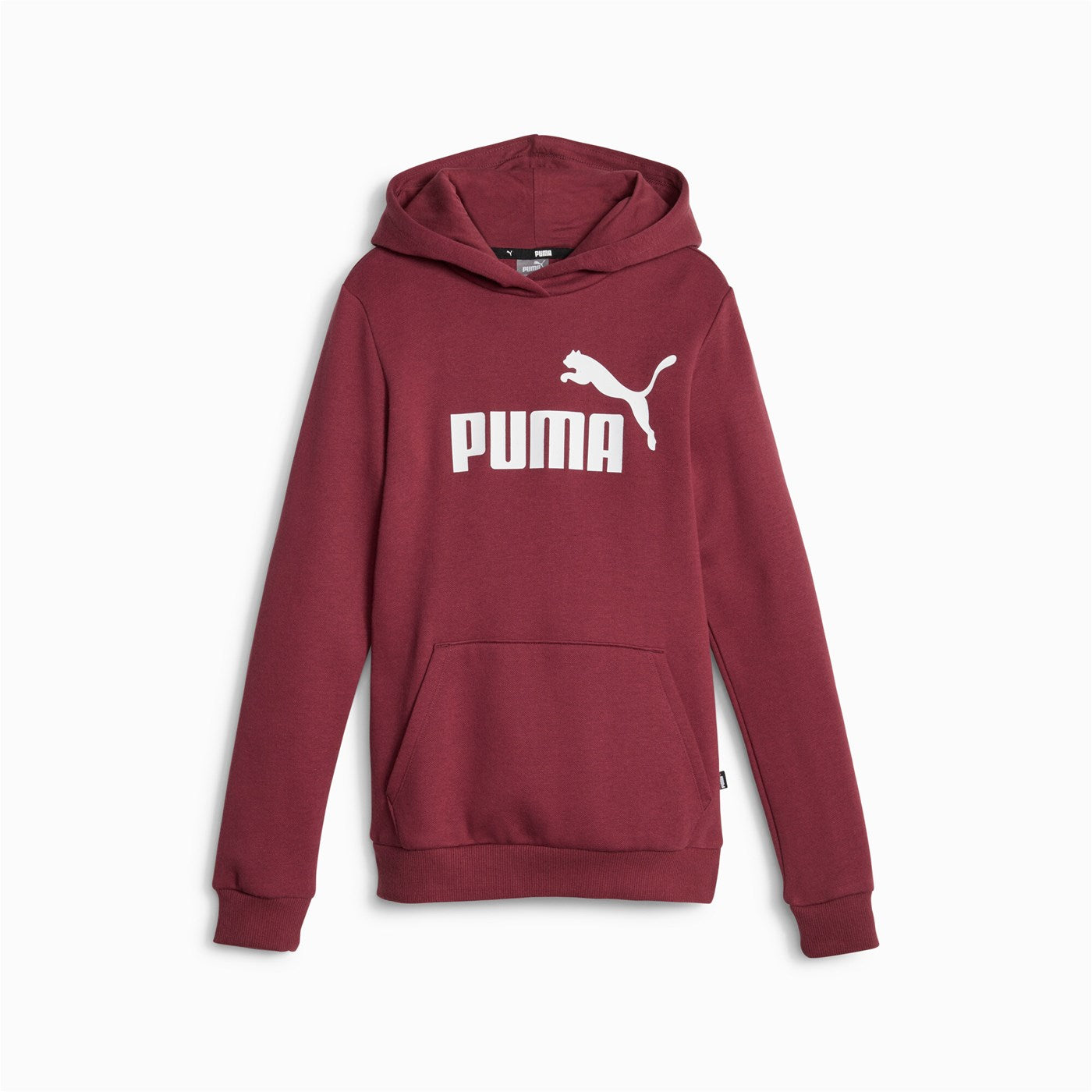 Puma felpa da ragazzi con cappuccio e stampa logo grande Ess 587031-22 diaspro scuro