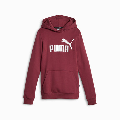 Puma felpa da ragazzi con cappuccio e stampa logo grande Ess 587031-22 diaspro scuro