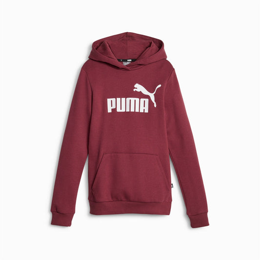Puma felpa da ragazzi con cappuccio e stampa logo grande Ess 587031-22 diaspro scuro