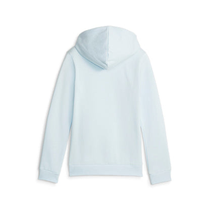 Puma felpa da ragazza con cappuccio e stampa logo grande Ess 587031-69 celeste