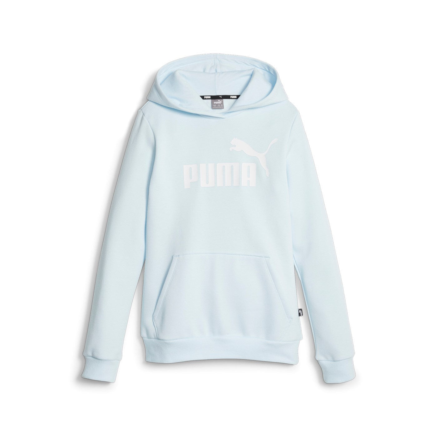Puma felpa da ragazza con cappuccio e stampa logo grande Ess 587031-69 celeste