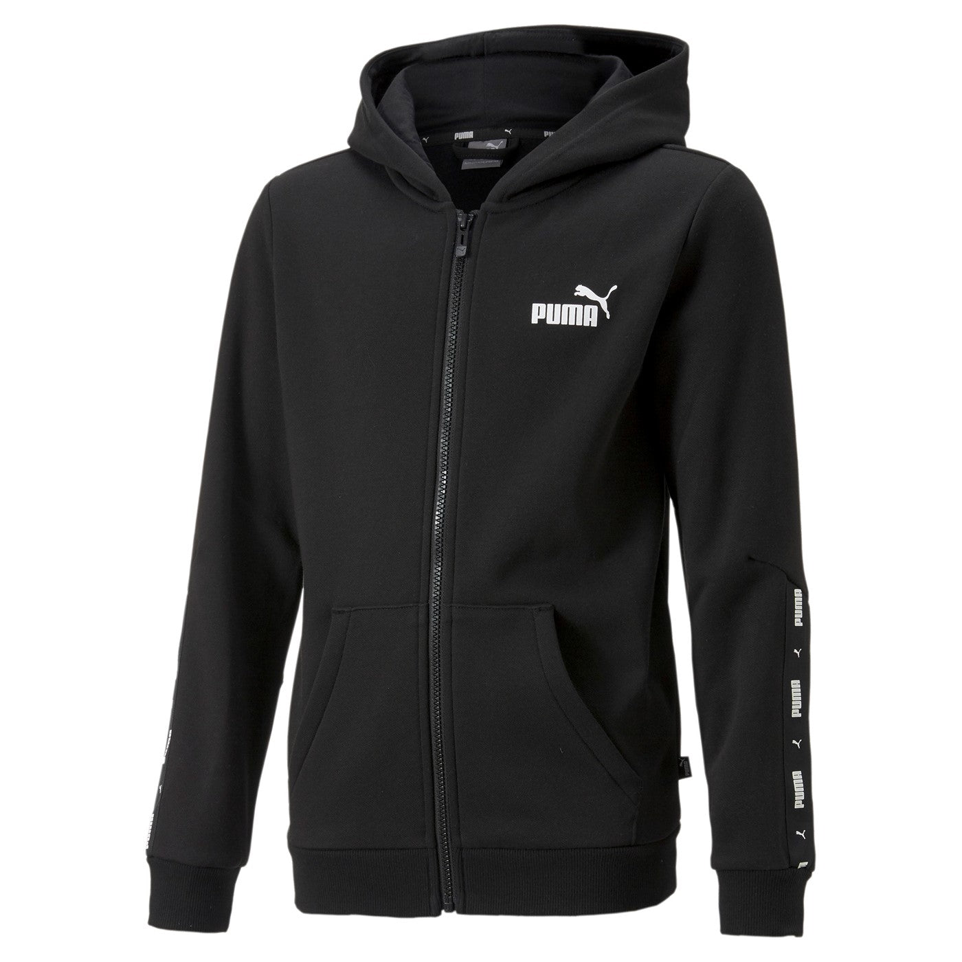 Puma Felpa con cappuccio e cerniera intera ESS Tape Full-Zip Hoodie FL B 670090 01 black