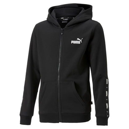 Puma Felpa con cappuccio e cerniera intera ESS Tape Full-Zip Hoodie FL B 670090 01 black