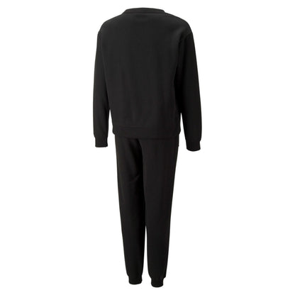 Puma Tuta Sportiva da ragazza Felpa girocollo e pantalone con elastico 670734  01 nero