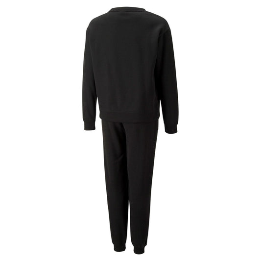 Puma Tuta Sportiva da ragazza Felpa girocollo e pantalone con elastico 670734  01 nero