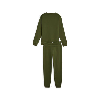Puma tuta sportiva da ragazzo con felpa girocollo e pantalone con elastico Logo 670884-31 mirto