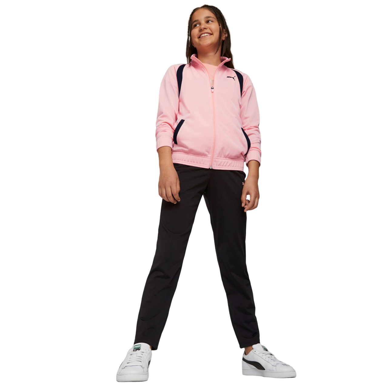 Puma Tuta sportiva da ragazza in Tricot 673583-63 rosa pesca