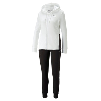 Puma Tuta da donna con cappuccio Classic Hooded Tracksuit TR cl 673699 02 white