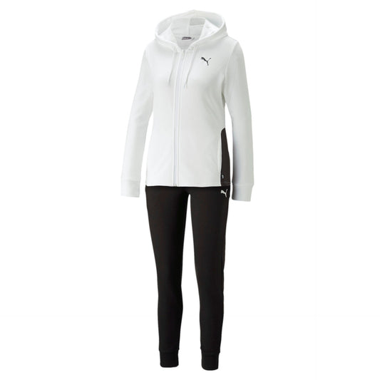 Puma Tuta da donna con cappuccio Classic Hooded Tracksuit TR cl 673699 02 white