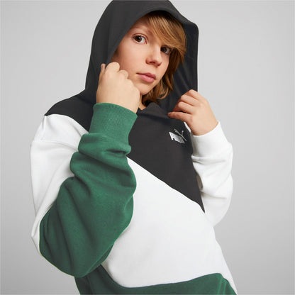 Puma Felpa da ragazzo con cappuccio Power Cat 674233 37 vine